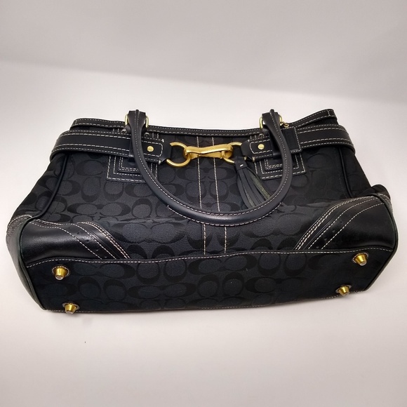Coach | black signature monogram handbag EIC - Picture 6 of 7